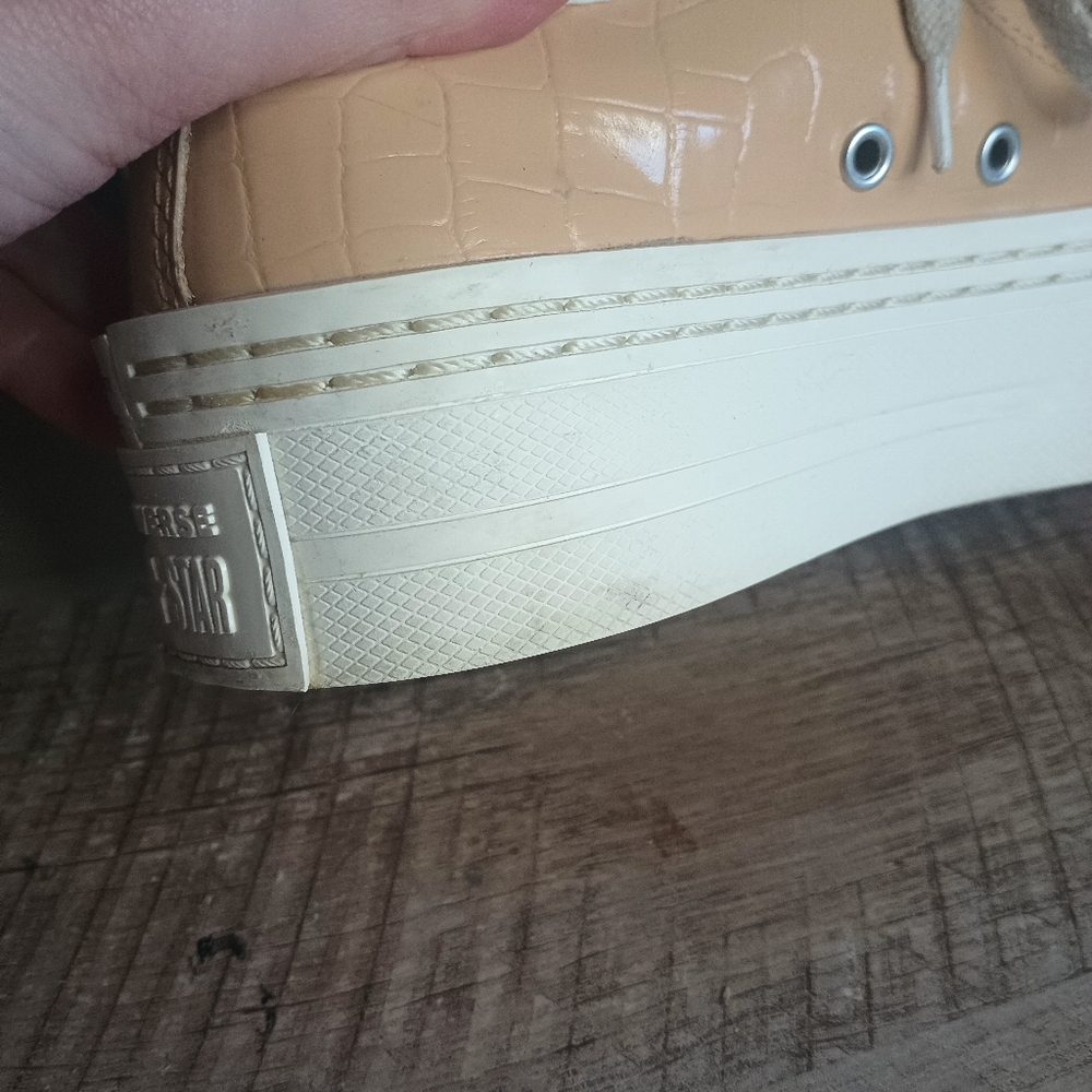 Converse All Star Womens Platform High Top Sneakers 6.5 Croc Chunky Punk Y2K - Picture 8 of 16